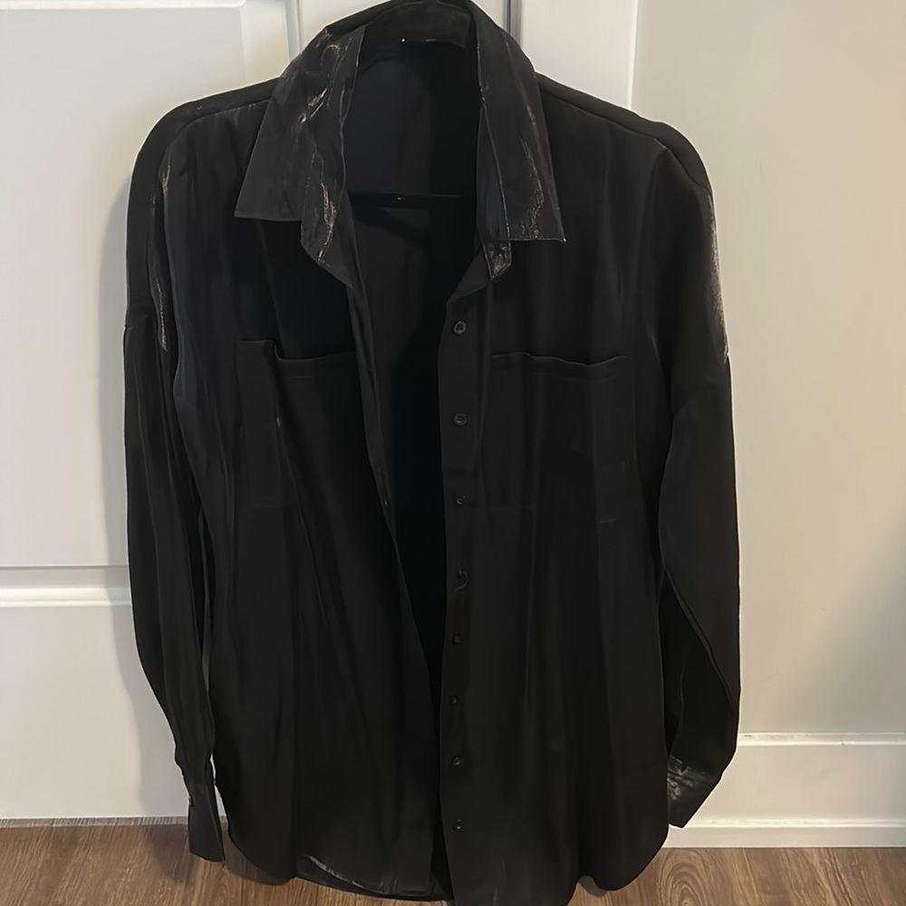 Oversized button down shirt